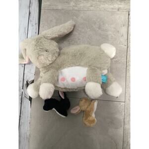 Manhattan Toy Nursing Nola Rabbit Plush Stuffed Animal Set with Baby Bunnies